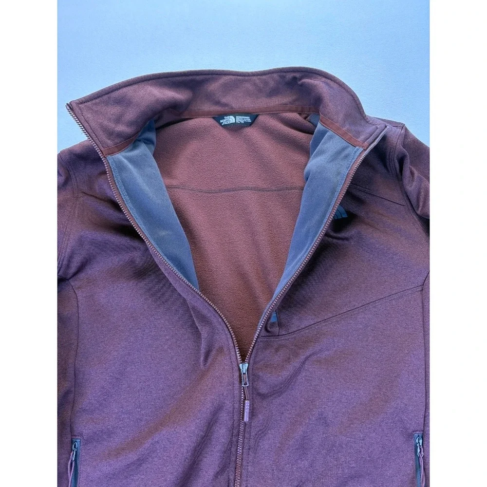 The North Face Mens XL CanyonLands Full Zip Fleece Jacket Burgundy Gorpcore Fall